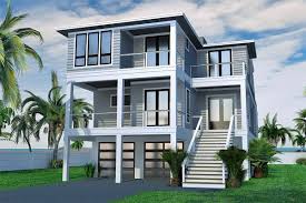 Modern zinc planters contain succulents and brightly coloured aeoniums and orange euphorbia 'firesticks'. Coastal Contemporary House Plan With Rooftop Deck 15220nc Architectural Designs House Plans