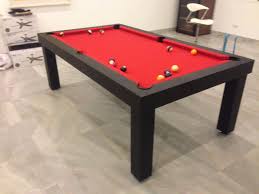 Mood 8ft Matt Black With Bright Red Simonis 860 Billiard Cloth Pool Table Billiards Outdoor Pool