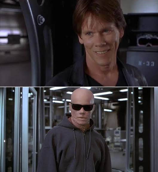 Kevin Bacon became a modern version of the Invisible Man in “Hollow Man.”