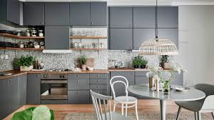 modern kitchen gray color gray