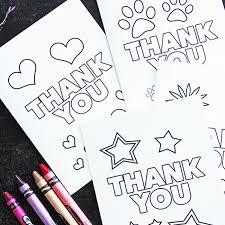 Are you in search of free printable thank you cards to color? Free Printable Thank You Cards For Kids To Color Send Sunny Day Family