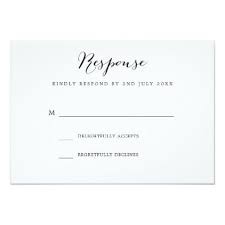Classic Black Script Wedding Response Card Script Gifts Template Templates Diy Customize Persona Wedding Response Cards Response Cards Invitation Card Design