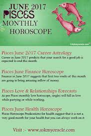June 2017 Pisces Monthly Horoscope Love June Astrology Horoscope Pisces Monthly Horoscope Monthly Horoscope Horoscope