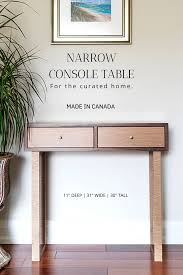 Console Table Narrow With Drawers Entryway Table Narrow Entry Table Mid Century Console Table Foyer Eco Friendly Console In 2020 Narrow Console Table Mid Century Modern Console Table Modern Console Tables