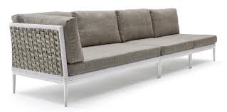 Garden sofas can accommodate up to seven people and can be modular, sectional, convertible, reclining or inflatable. Modular Sofa Aluminum Base Hand Woven Idfdesign