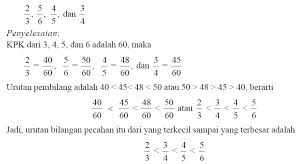 Cara menentukan bilangan pecahan yang lebih besar. Cara Mengurutkan Pecahan Dari Yang Terkecil Hingga Terbesar Dengan Menyamakan Penyebut Berpendidikan Com