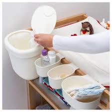 Behalter 4er Set Onsklig Weiss Changing Table Large Storage Baskets Ikea