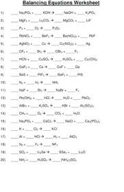 Balance each equation using coefficients that appear in front of each reactant or product, you may not change the subseripts in a formula in order to balance an equation. 80 Chemistry Ideas Chemistry Teaching Chemistry Teaching Science