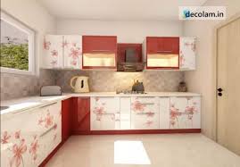 Colourful Kitchen Ideas Beautiful Flower Design Digital Laminates From Hallmark Dec Kitchen Cupboard Designs Cupboard Design Kitchen Utensils Design