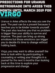 Prediction For Uranusretrogate2018 2109 For Virgo Virgo Quotes Virgo Moon Sign Virgo Zodiac