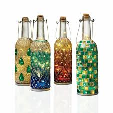 Wine Enthusiast Companies Mosaic 4 Pieces Decorative Bottles Set Reviews Wayfair In 2020 Bottles Decoration Wine Bottle Decor Wine Bottle Art