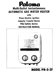 Yang ada di dalam dus baterai panasonic 1,5 v dua buah neple gas plus karet seal kartu garansi service buku panduanyang tidak ada di dalam dus fiser scruw p. Paloma Ph 5 3f Instruction Manual Pdf Download Manualslib