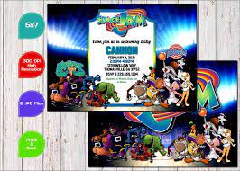 Space Jam Birthday Gender Reveal Baby Shower Invitation Etsy Baby Shower Invitations Etsy Gender Reveal Baby Shower Invitations Space Jam