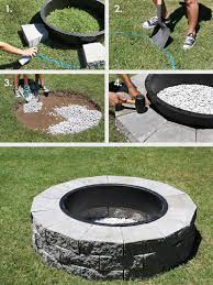 Build a basic backyard fire pit. Make Your Own Fire Pit In 4 Easy Steps A Beautiful Mess