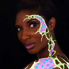 Denise Lewis, Mark Foster and Helen Chamberlain get painted for a cause