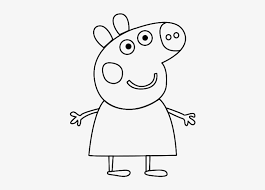 Peppa pig coloring pages to print halloween free printable pingu birthday moshi monsters embroidery design. Pig Cartoons Printable Coloring Ro Draw Peppa Pig 412x524 Png Download Pngkit