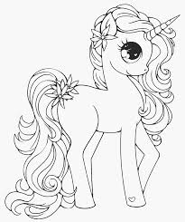 Sketsa kuda poni dengan perawakan yang cantik jelita. Gambar Mewarnai Kuda Poni