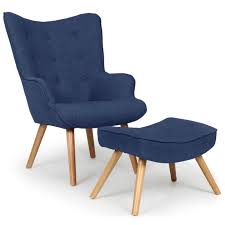 Voir plus d'idées sur le thème arctique, pays nordique, nordique. Fauteuil Scandinave Pouf Lylou Tissu Bleu