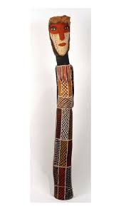 Ironwood Woman Ancestor Statue Australian Aboriginal Aboriginal Artwork Art Pole Australian Art