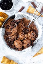 Waffles cones of vegan chocolate chip cookie dough ice cream. No Churn Kit Kat Ice Cream Recipe Queenslee Appetit