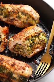 If you need to, you can thaw frozen spinach by leaving it in the fridge overnight; Broccoli And Cheese Stuffed Chicken Breast Fit Foodie Finds