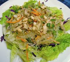 Give the pot a light stir. Thai Clear Noodle Salad Yum Woon Sen