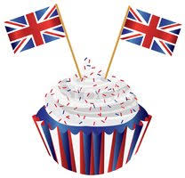 Das getty images design ist eine eingetragene marke von getty images. Grossbritannien England Cupcake Mit Fahne Vektor Illustration Clipart Bilder Vektor