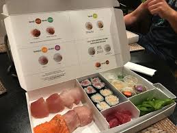 Free coola gift set with orders $75+. Sugarfish Sushi Takeout Box Food Delivery Packaging Food Packaging Design Japanese Food Packaging