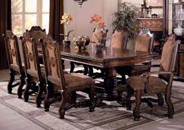 Shop online for chairs and benches in modern upholstery such as velvet, leather and rattan. Renaissance 7 Piece Dining Table Set Brown