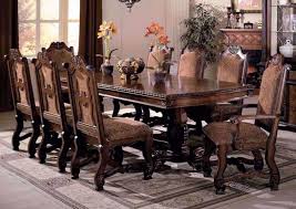 Shop online for chairs and benches in modern upholstery such as velvet, leather and rattan. Renaissance 7 Piece Dining Table Set Brown