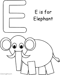 Get free printable coloring pages for kids. Letter E Coloring Pages Coloringall