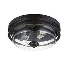 Black finish outdoor flush mount ceiling fixture. Flush Mount Lights At Menards