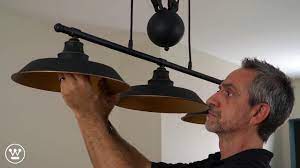 Westinghouse Pulley Light Fixture Installation Overview Youtube