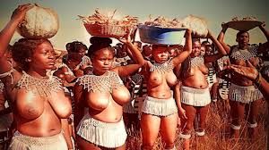 Topless African Girls Prepare for Ritual Dance - Tribal Nude Ceremony