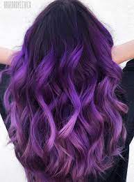 Purple Hairstyle Design Ombre Hair Style Design Lavender Hair Color Purple Highlights Wavy Long Hair Style Hair Co Ombre Sac Rengi Sac Rengi Fikirleri Sac