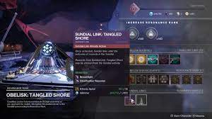 This is tied to the new sundial event where you can grind for powerful . Destiny 2 How To Unlock The Tangled Shores Obelisk