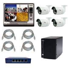 Wireless ip webcams are ideal, because they can be placed anywhere in the house and they don't need to be connected to a computer, where there may be additional. Network Security Camera System 4 Outdoor Ip Cameras