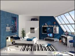 Interior Teenage Boy Bedroom Interior Decorating Ideas With Tv Wonderful Interior Design Bedroom For Te Blue Bedroom Decor Boy Bedroom Design Blue Boys Bedroom