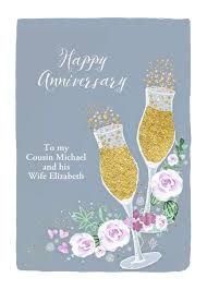 Cousin And Wife Customize Happy Wedding Anniversary Card Ad Aff Happy Wedding Anniversary Cards Wedding Anniversary Cards Wedding Anniversary Invitations