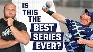 Ryan crouser broke the men's shot put world record after a 23.37m throw at the united states olympic track and field trials. Ryan Crouser 23 01 Real World Record Shot Put Full Series Youtube