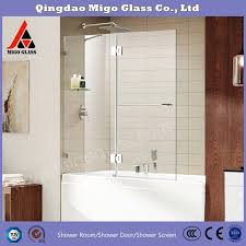 The passage frameless shower doors featurethe passage frameless shower doors feature a sleek style with 3/8 thick, tempered glass that stays cleaner longer. China Frameless Bathtub Screen Shower Screen Shower Door 12mm Thickness Tempered Glass Shower Panels China Shower Glass Panels Bathroom Glass