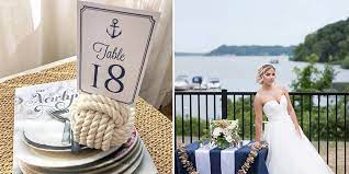 A nautical themed wedding in juniper, florida designed by posh parties with navy stripes and pops of pink florals. 26 Creative Nautical Wedding Ideas