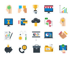 Decouvrez Mon Projet Behance Business And Finance Icons Set Https Www Behance Net Gallery 79943443 Business And Fi Finance Icons Flat Icons Set Icon Set