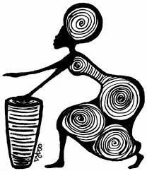 Black And White Painting African Tribal Art Pin By P Tite Mimi On Art Imatge African Art Paintings Africa Art African Paintings