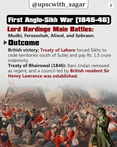 📜 Conquest of Punjab (1849) The fall of the Sikh Empire marked the end of independent Sikh rule after the death of Maharaja Ranjit Singh. The Treaty of Amritsar, administrative divisions, and