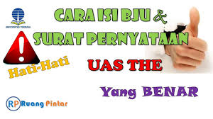 Contoh surat pernyataan dapat diunduh di website um.ugm.ac.id, kemudian discan dengan format.pdf. Hati Hati Begini Cara Isi Bju Dan Surat Pernyataan Uas The Yang Benar Youtube
