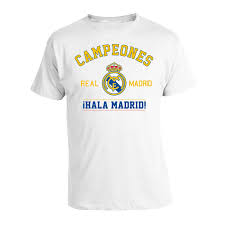 100 cotton short sleeve officially license product brand. The Real Madrid 2017 La Liga Champions 39 Tee Introduces An Uninspired Design Produced Inhouse Real Madrid La Liga Long Sleeve Tshirt Men
