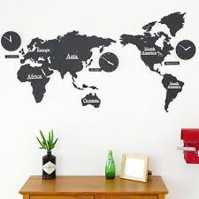 Clock movements quartz analogue 17 products clock hands for qa movements 62 products clock numbers and numerals 10 products clock dials and face 18 products clock panel inserts 15 products. Diy 3d Wooden World Map Wall Clock Black Buy Online In South Africa Takealot Com