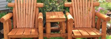 All our garden furniture carries a 1 year manufacturers warranty with many designs also having an make sure the cover is breathable, don't use plastic, as otherwise condensation can build which in. Cedar Log Outdoor Furniture Made By The Amish