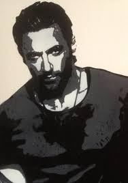 Ray Hughes' atmospheric painting in the style of Norman Cornish. Ray Hughes